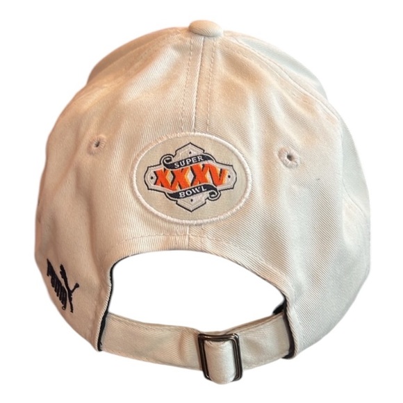 Superbowl XXXV Baltimore Ravens Strapback Cap Hat OS Tan Cotton NFL Embroidered - Picture 5 of 15